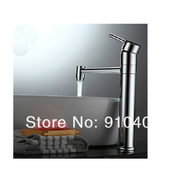 Wholesale And Retail Promotion Modern Polished Chrome Brass Bathroom Basin Faucet Swivel Spout Sink Mixer Tap