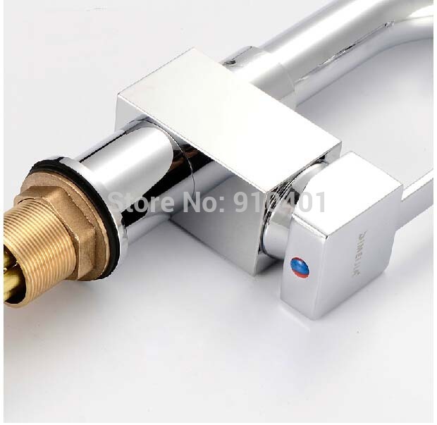 Wholesale And Retail Promotion Modern Pull Put Chrome Brass Kitchen Faucet Single Handle Vessel Sink Mixer Tap