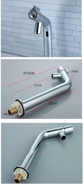 Wholesale And Retail Promotion NEW 11" Tall Bathroom Basin Faucet Vanity Sink Tap Single Handle Cold Water Tap