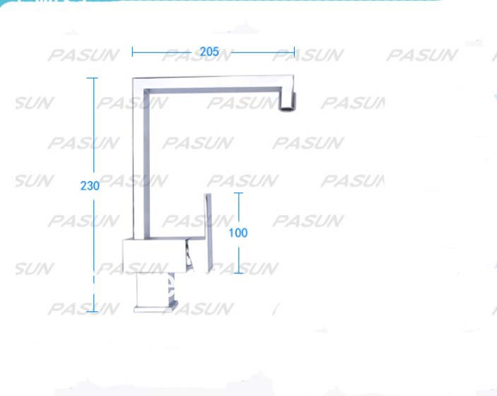 Wholesale And Retail Promotion NEW Chrome Brass Kitchen Faucet Swivel Spout Single Handle Vessel Sink Mixer Tap