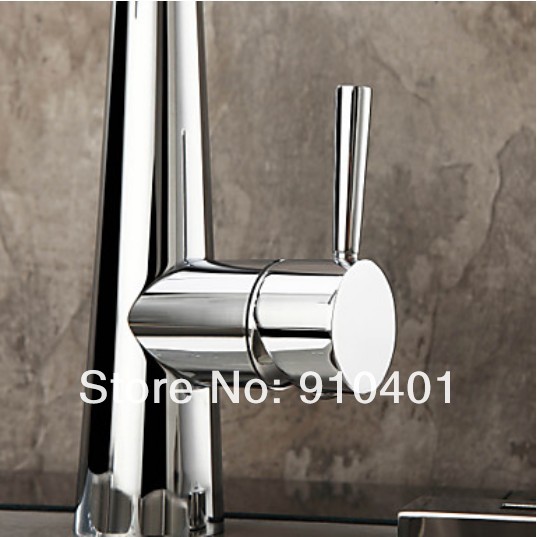 Wholesale And Retail Promotion NEW Chrome Brass Kitchen Faucet Vessel Sink Mixer Tap Swivel Spout Single Handle