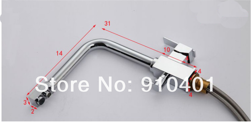 Wholesale And Retail Promotion NEW Modern Chrome Brass Kitchen Sink Mixer Tap Pure Water Tap Faucet Dual Handle