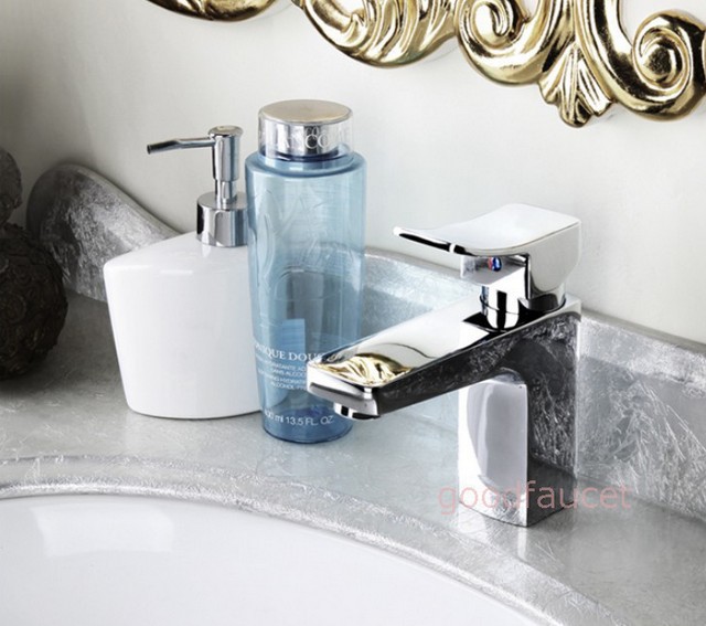 Wholesale And Retail Promotion NEW Single Handle Hole Bathroom Basin Mixer Tap Vessel Sink Faucet Chrome Finish
