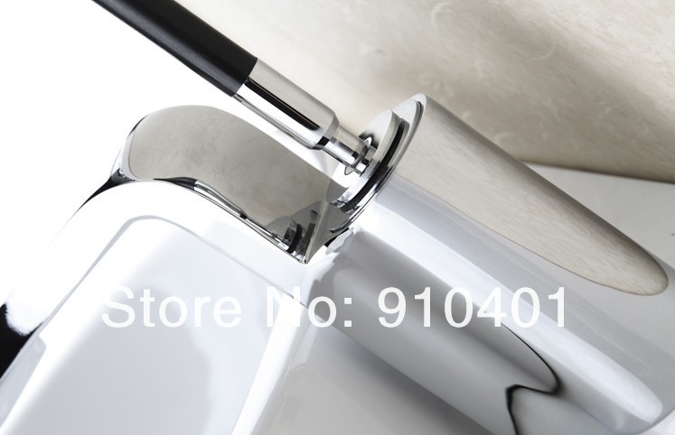 Wholesale And Retail Promotion  NEW Swivel Handle Chrome Finish Bathroom Waterfall Basin Faucet Sink Mixer Tap