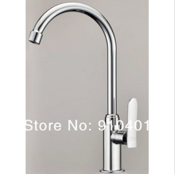 Wholesale And Retail Promotion NEW Swivel Spout Bath Basin Sink Faucet Single Handle Vessel Tap For Cold Water