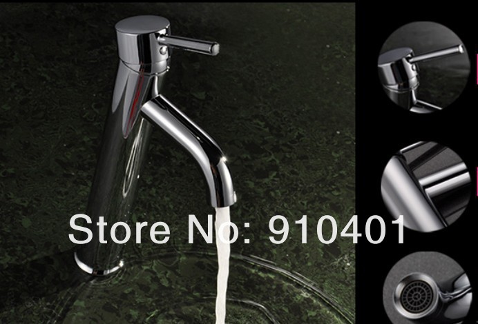 Wholesale And Retail Promotion NEW Tall Bathroom Basin Faucet Single Handle Vanity Sink Mixer Tap Chrome Finish