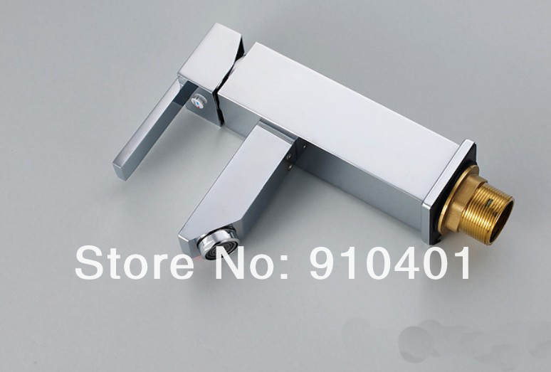 Wholesale And Retail Promotion Polished Chrome Brass Bathroom Basin Faucet Single Handle Vanity Sink Mixer Tap