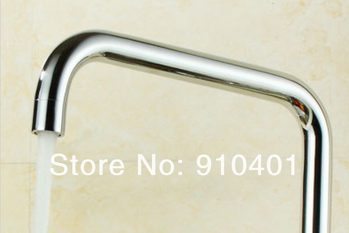 Wholesale And Retail Promotion Polished Chrome Brass Kitchen Faucet Swivel Spout Vessel Sink Mixer Tap 1 Handle
