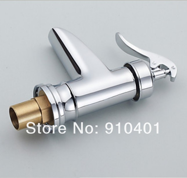 Wholesale And Retail Promotion  Polished Chrome Brass Waterfall Bathroom Basin Faucet Single Handle Sink Mixer