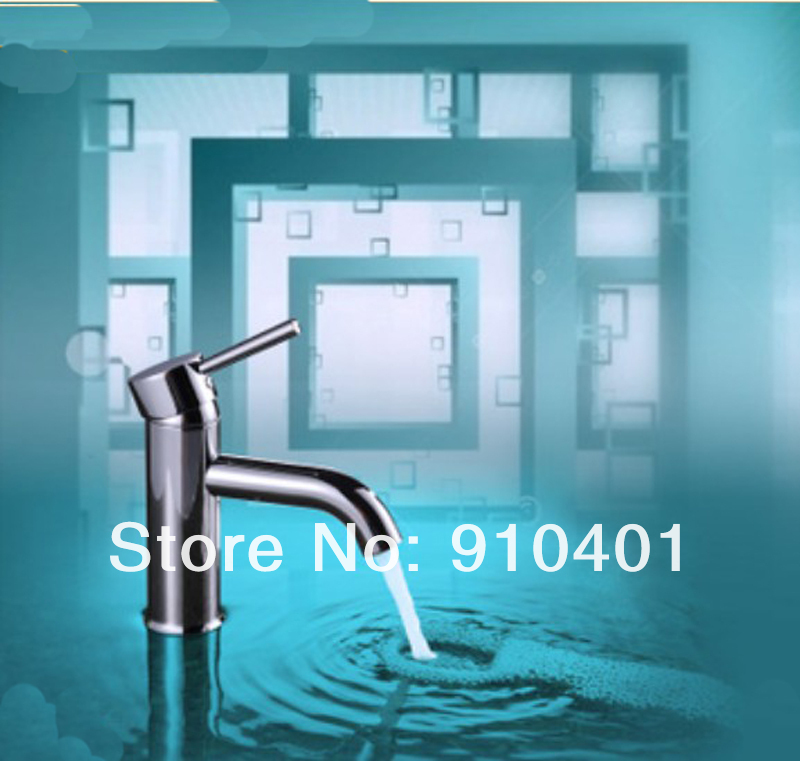Wholesale And Retail PromotionNEW Chrome Brass Single Handle Bathroom Basin Faucet Undercounter Sink Mixer Tap
