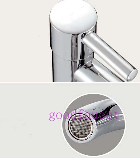 Wholesale and Retail Promotion Bathroom Chrome Basin Faucet Vanity Sink Deck Mounted Tap Only For Cold Water