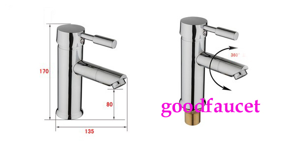 contemporary chrome brass bathroom faucet single lever basin mixer deck mounted vanity sink tap swivel spout