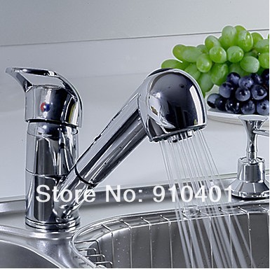 pull out kitchen faucet sink spray mixer solid brass body single handle tap RZ-2002