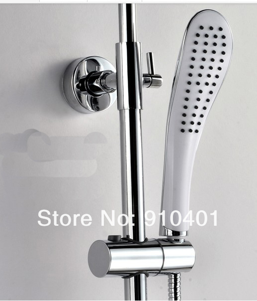 NEW Wholesale And Retail Promotion Luxury Wall Mount Rain Shower Faucet Set Bathtub Shower Mixer Tap Shower Column