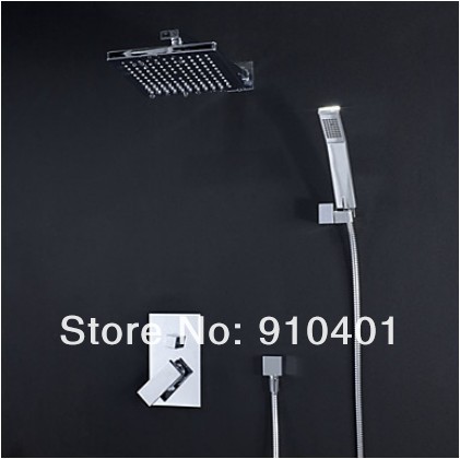 NEW Wholesale /Retail Bathroom Rain Shower Mixer Tap Single Handle Shower Faucet Set 8" Shower Head W/Hand Shower