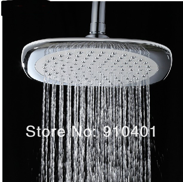 Wholeale And Retail Promotion NEW Luxury 8" Rain Shower Bathtub Faucet With Handle Shower Chrome Shower Column