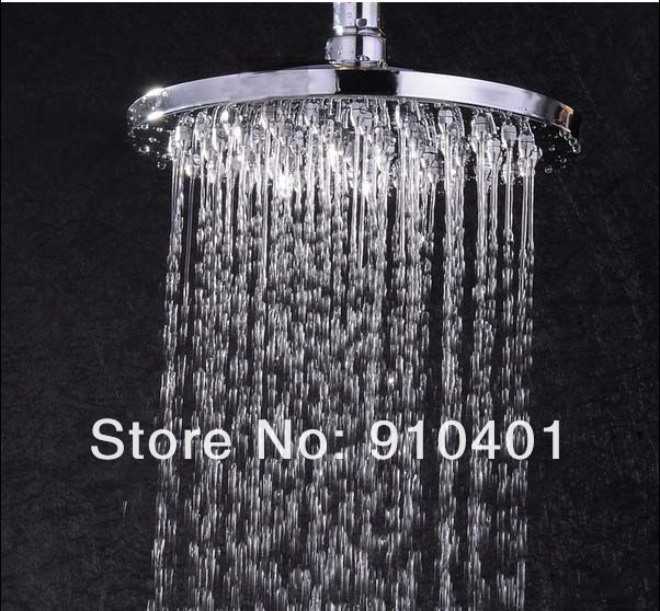 Wholesale And Retail Promotion   Modern Polished Chrome Finish Wall Mounted Shower Faucet Set Bathtub Mixer Tap