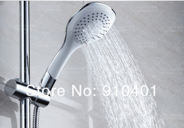 Wholesale And Retail Promotion Bathroom Luxury Chrome Rain Shower Faucet With Handy Unit Tap Bathtub Mixer Tap