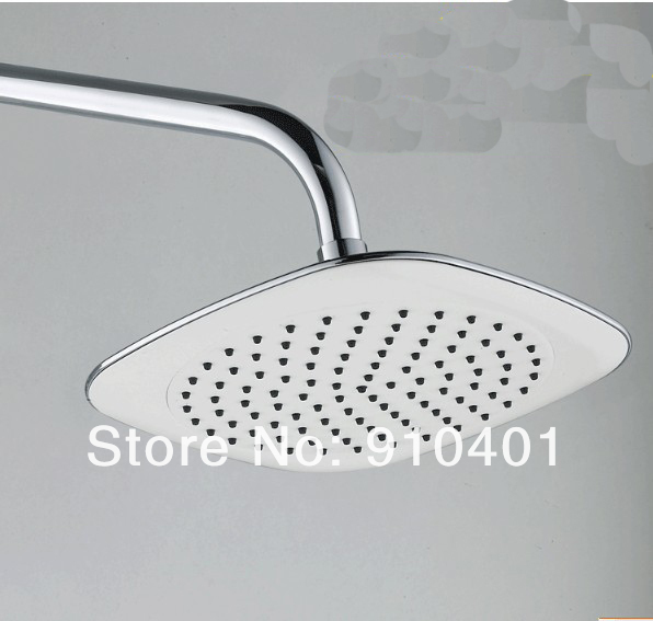 Wholesale And Retail Promotion Luxury Wall Mounted Bathroom Tub Faucet 8" Rain Shower Faucet Set Single Handle