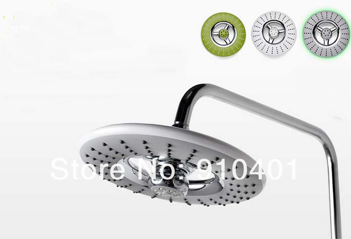 Wholesale And Retail Promotion  Luxury Wall Mounted Chrome Finish Shower Faucet Set 8
