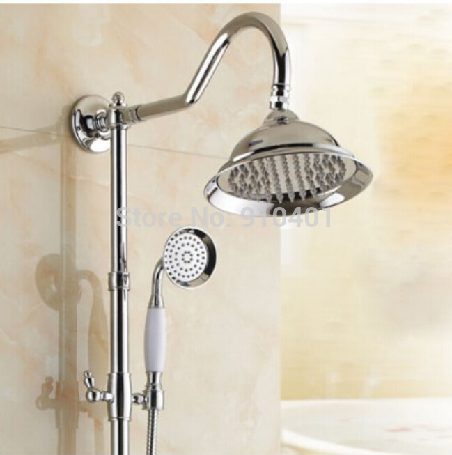 Wholesale And Retail Promotion Modern Chrome Brass Rain Shower Faucet Bathroom Tub Mixer Tap With Hand Shower