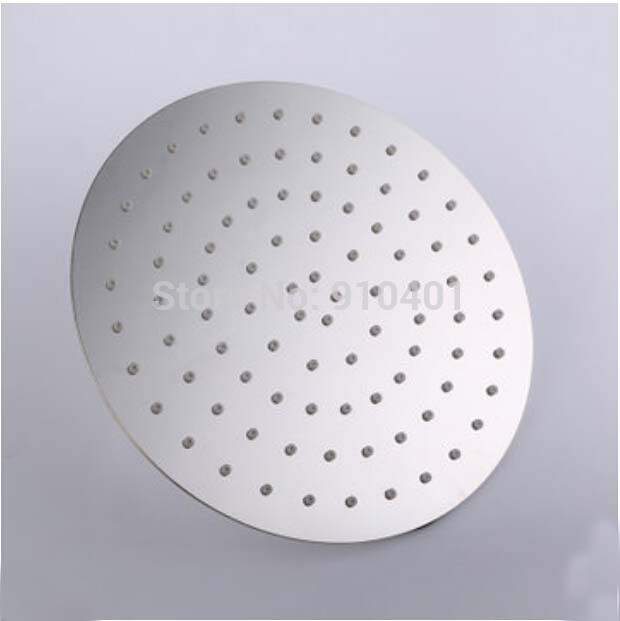Wholesale And Retail Promotion  NEW Chrome Brass 10" Round Rain Shower Faucet Set Single Handle Valve Mixer Tap