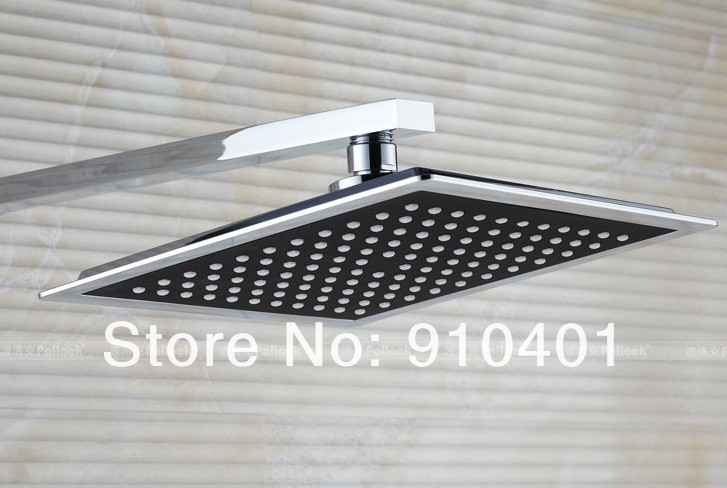 Wholesale And Retail Promotion  NEW Luxury 8" Rainfall Shower Faucet Set Bathtub Shower Mixer Tap Chrome Finish