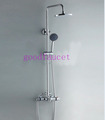 Wholesale And Retail Promotion Thermostatic Rain Bathroom Shower Tub Faucet Set W/ Handheld Shower Mixer Tap