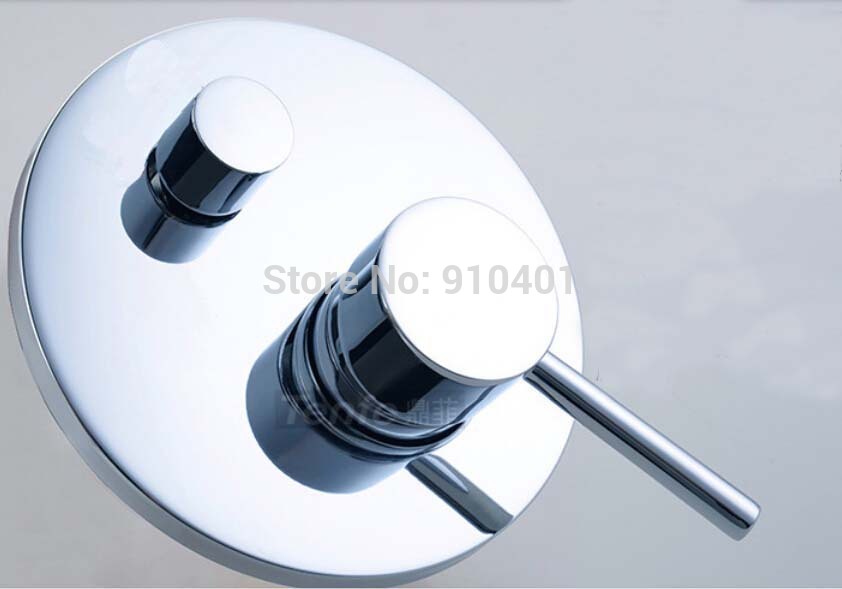 Wholesale And Retail Promotion Wall Mounted 8" Rain Brass Shower Faucet Single Handle Valve W/ Hand Shower Tap