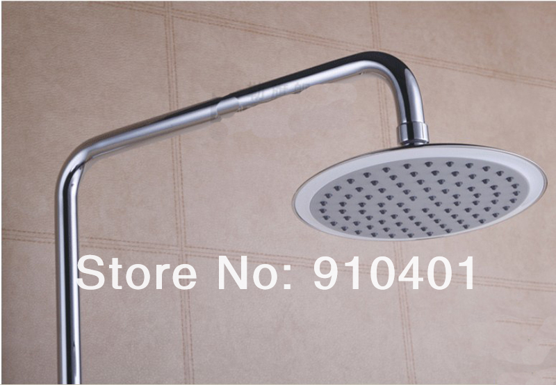 Wholesale And Retail Promotion Wall Mounted Bathroom 8" Rain Shower Faucet Set Luxury Shower Column Mixer Tap