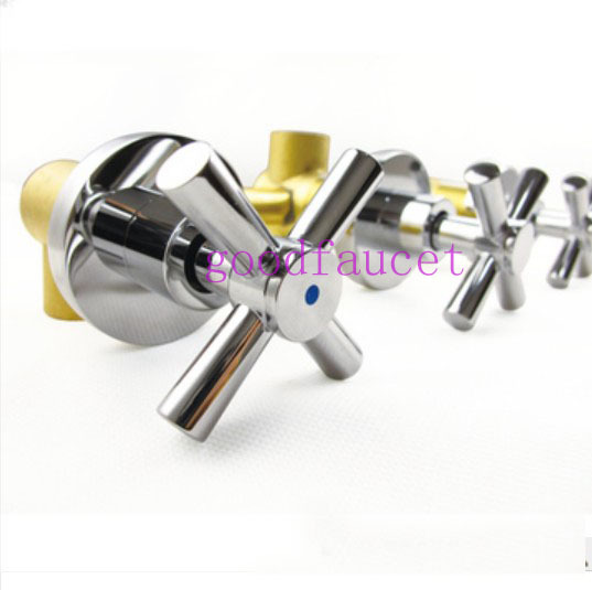 Wholesale And Retail Promotion Wall Mounted Bathroom Rain Shower Faucet Shower Arm Control Shower Tub Mixer Tap