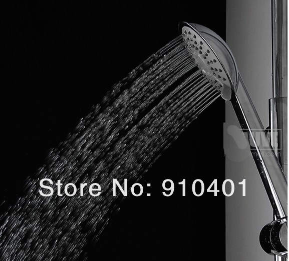 Wholesale And Retail Promotion Wall Mounted Chrome 8" Rain Shower Faucet Set Bathtub Mixer Tap Shower Column