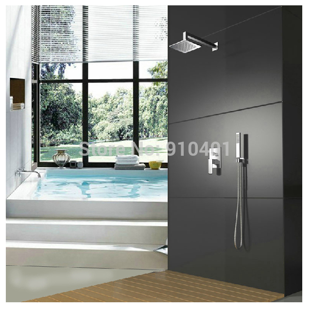 Wholesale And Retail Promotion Wall Mounted Chrome Rain Shower 8