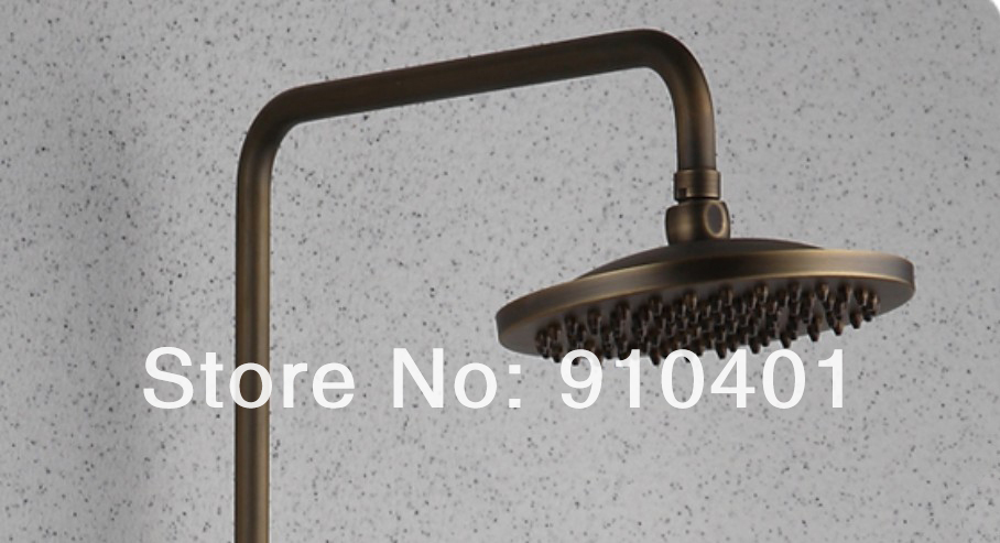 Wholesale And Retail Promotion luxury antique bronze wall mounted 8" rainfall shower faucet bathtub mixer tap