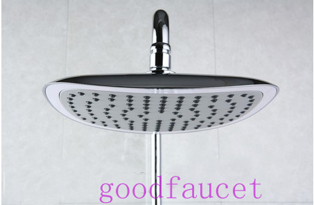 Wholesale And Retail Rainfall Bathroom Luxury Wall Mounted Exposed Rain Shower Mixer Tap Faucet Set Chrome Finish