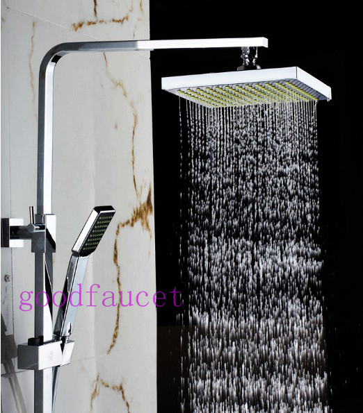 brass chrome constant temperature shower mixer set,thermostatic shower faucet,rainfall shower set