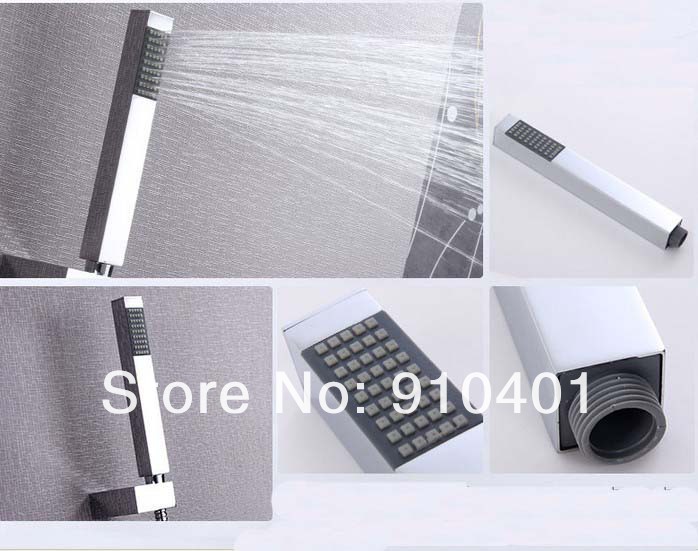wholesale and retail Promotion Luxury Wall Mounted 3 Ways Rain Shower Head Bathtub Mixer Tap W/ Hand Shower Tap