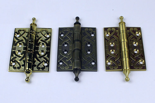 Europe style all brass 4 inch crown head door hinges classical high quality with ballbearing strong hinges Free shipping