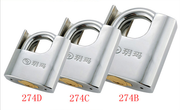 Alloy steel guard against theft padlock Zinc allloy safty chrome lock waterproof 30 year guarantee