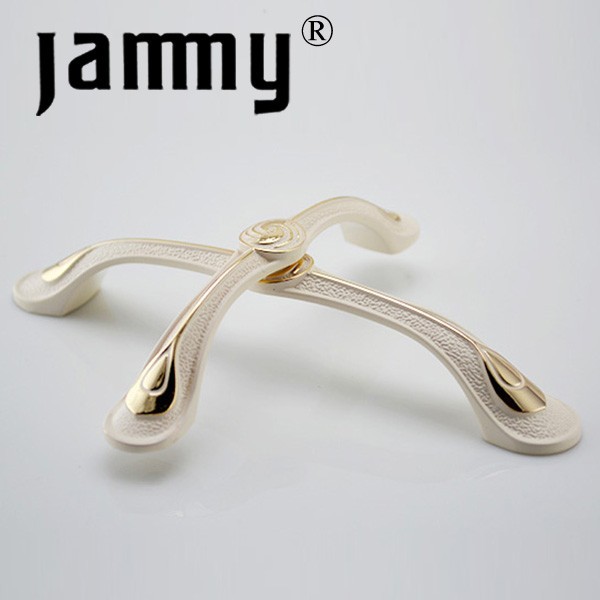 Hot selling  2014 fashion Ivory White furniture decorative kitchen cabinet handle high quality armbry door pull