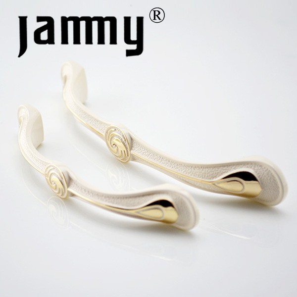 Hot selling  2014 fashion Ivory White furniture decorative kitchen cabinet handle high quality armbry door pull