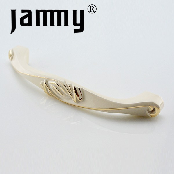 Hot selling 2014 new Ivory White furniture decorative kitchen cabinet handle high quality armbry door pull