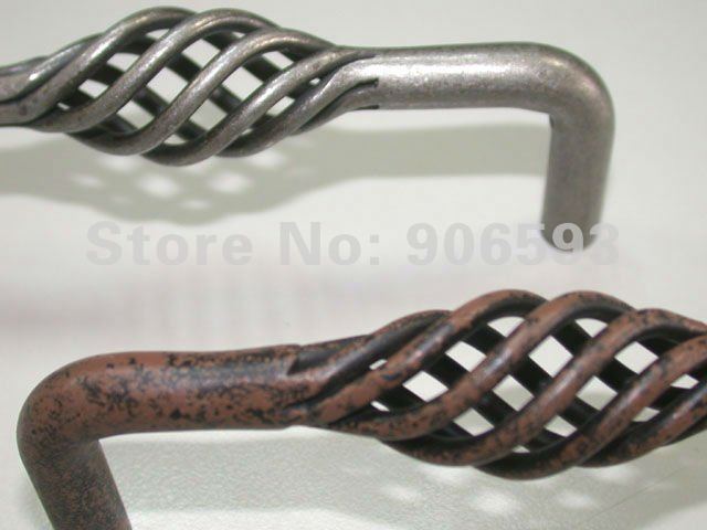 12pcs lot free shipping Classic steel birdcage cabinet  handlefurniture handledrawer knob
