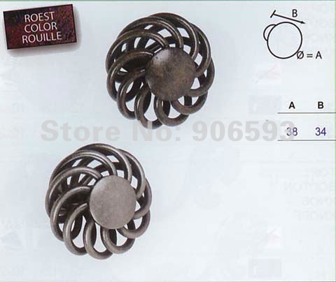 24pcs lot free shipping Classic circular birdcage cabinet  knobfurniture handledrawer knob