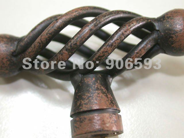 24pcs lot free shipping Classic steel birdcage cabinet  knobfurniture handledrawer knob