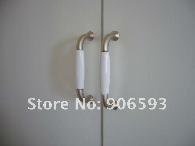 24pcs lot free shipping Classic tastorable white porcelain cabinet handlefurniture handlecabinet pull