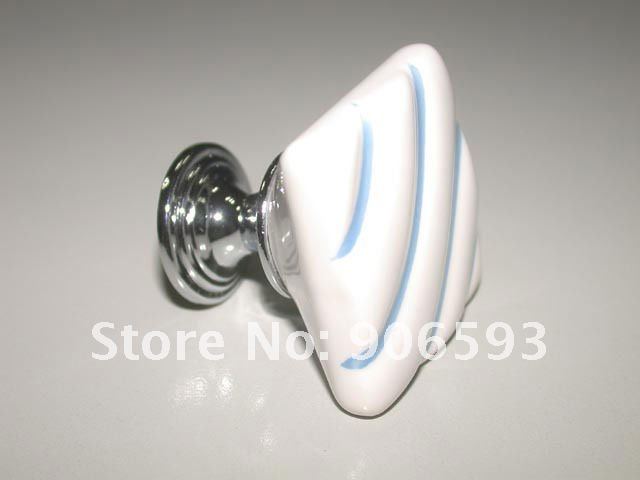 Porcelain square pastoralism cabinet knob\12pcs lot\porcelain handle\porcelain knob