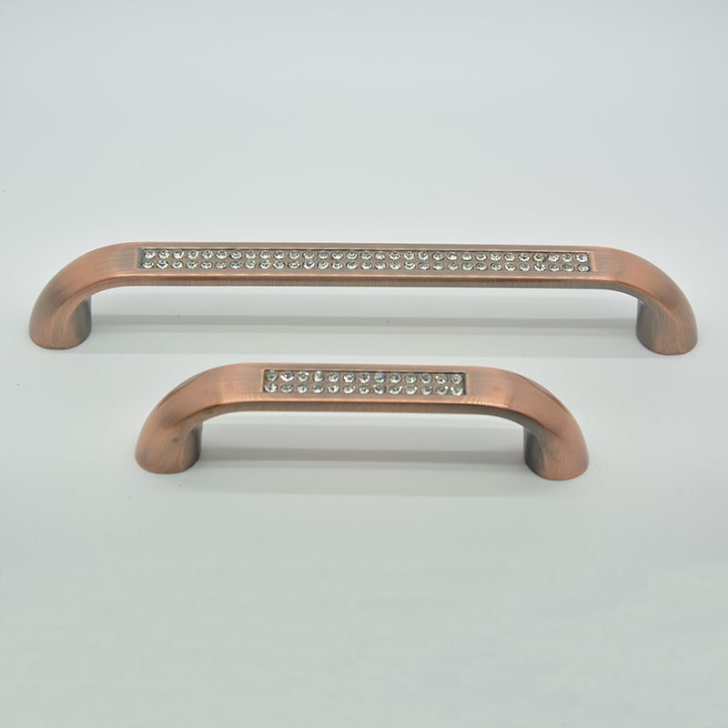 128mm zinc alloy copper color furniture handle ( hole to hole 128 mm )cabinet knobs and handles with standard screws