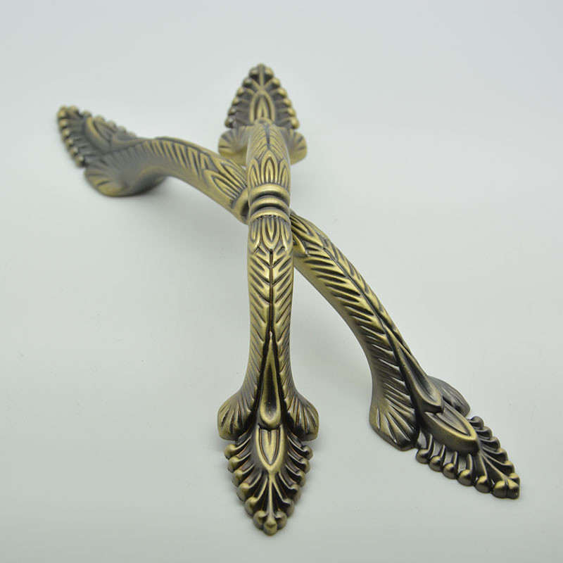 snake head brass antique 128mm zinc alloy antique drawer handles 125g with 2 screws for drawers furniture kitchen cabinet