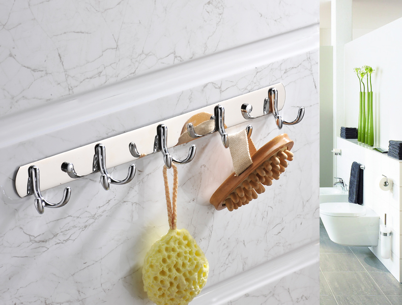 35cm Stainless Steel Robe Hooks Clothes hanging Hook Coat Towel hat Hanger Hooks Chrome finished solid hook Bathroom Accessories